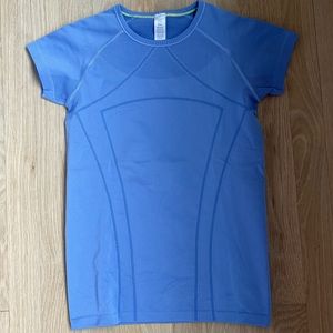 Ivivva girls size 12 neon blue top NEVER WORN